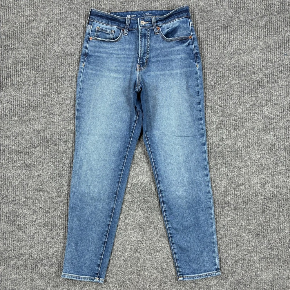 Old Navy High Rise OG Straight Jeans Womens Size 4 Denim Secret Smooth Pockets